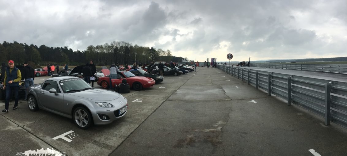Silesia Ring paddock filled with MX-5
